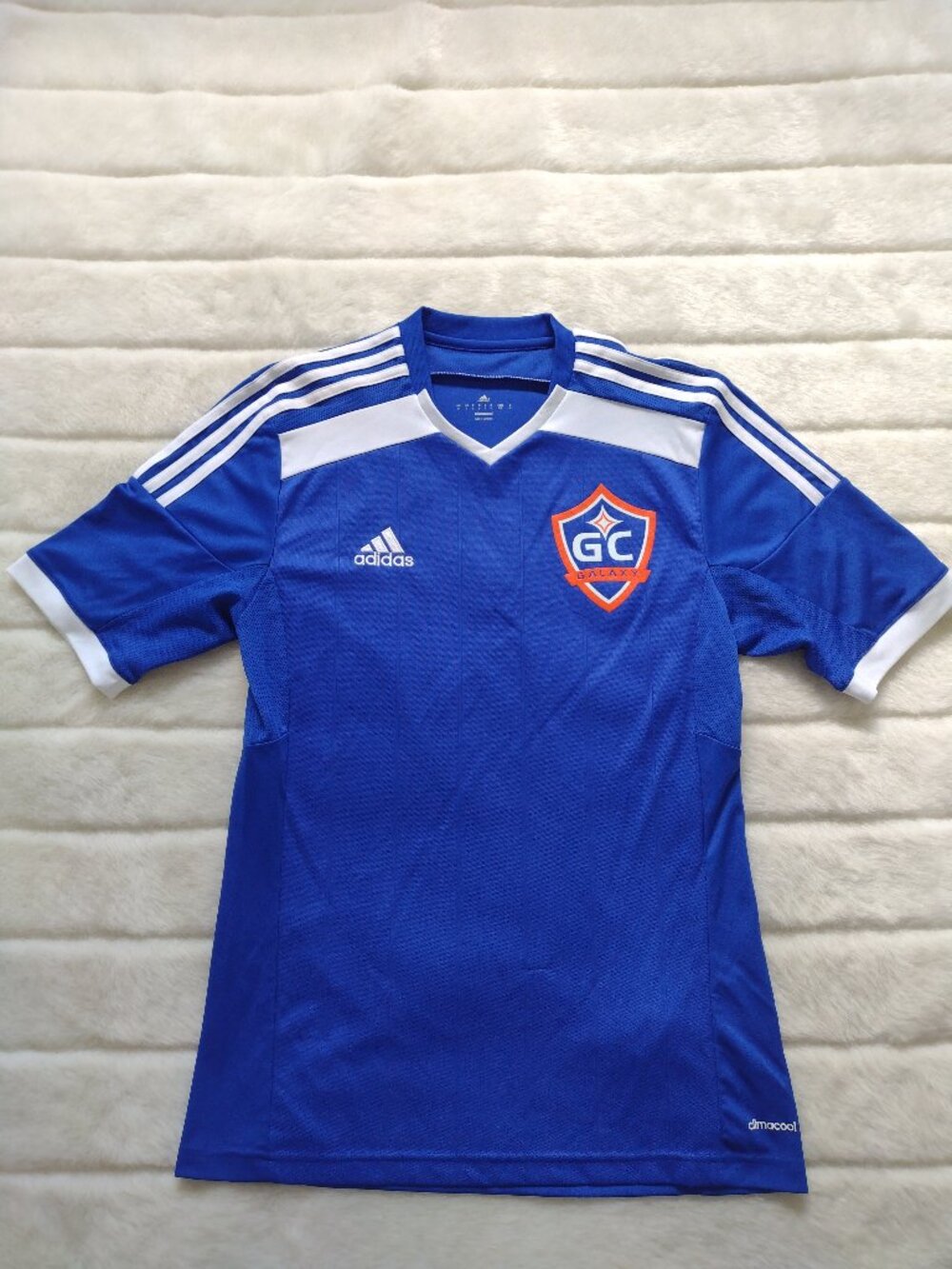 Adidas Men's Garden City Soccer Club Jersey Blue Small